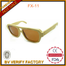 FX-11 Eco Friendly bambou Original lunettes de soleil avec lentille brune